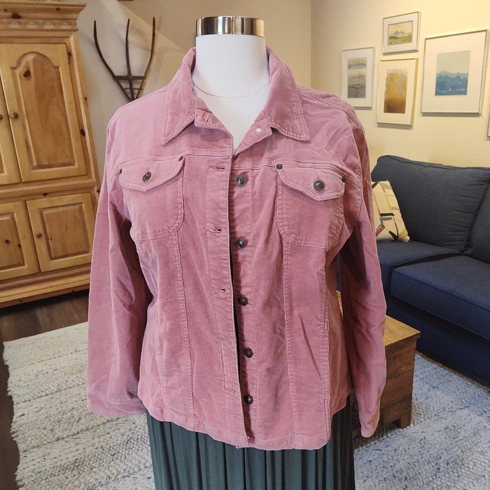 2x or 1x Pink Corduroy Jacket